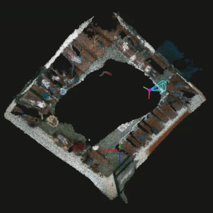 Live 6-DoF localisation in a prebuilt map.